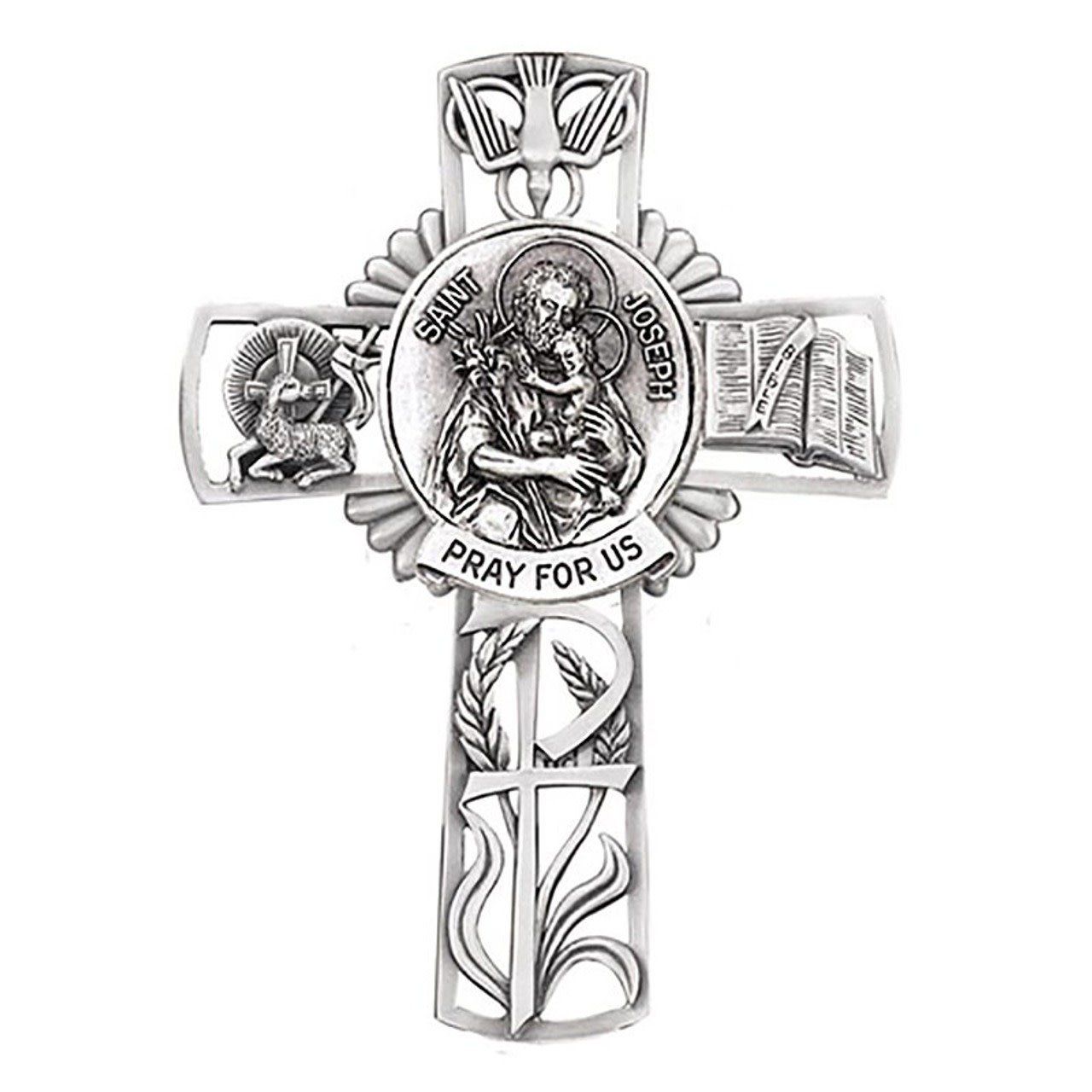 St. Joseph &amp; Child Wall Cross