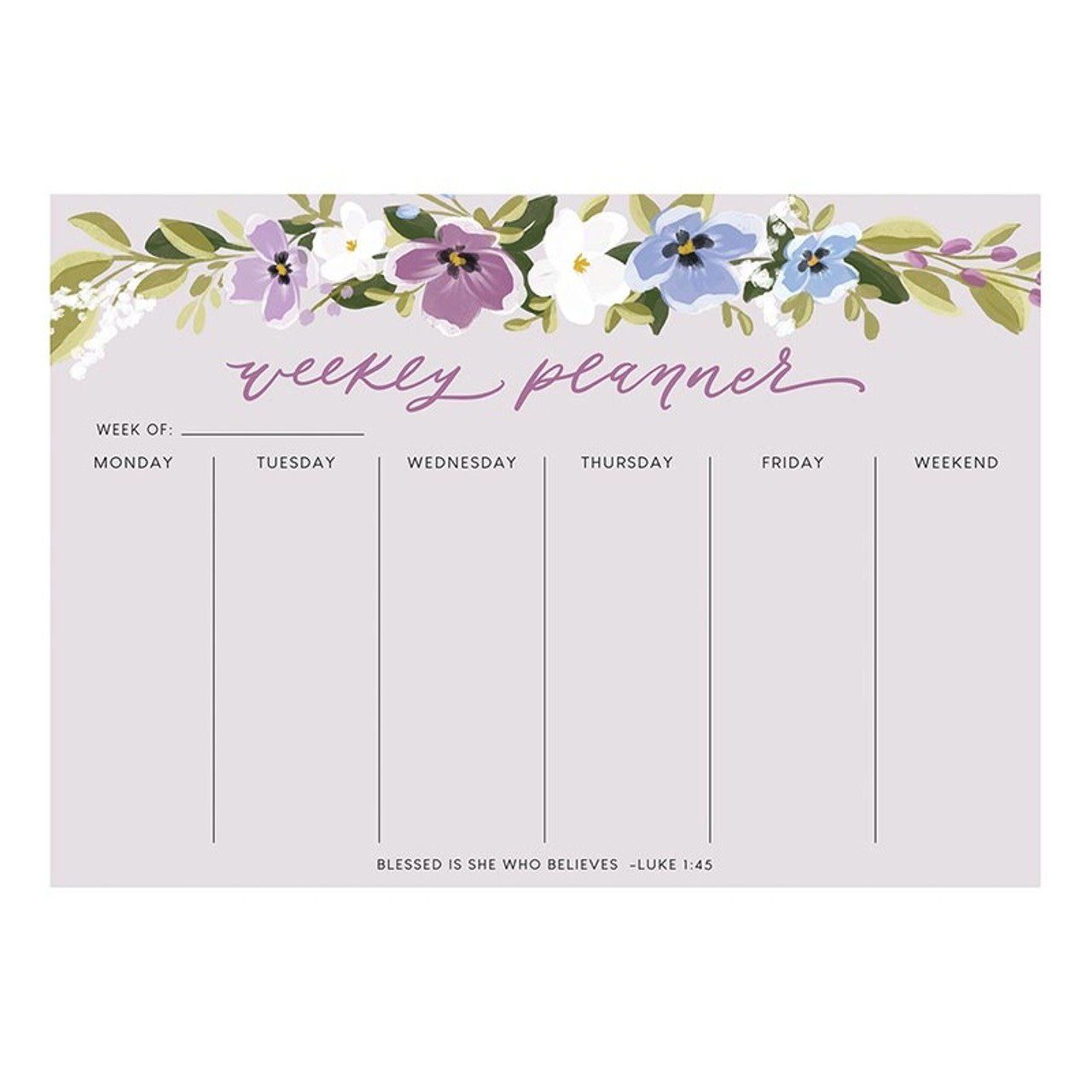 Weekly Planner - Luke 1:45