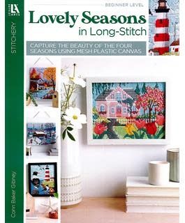 Leisure Arts Lovely Seasons In Long Stitch Plastic Canvas Book
