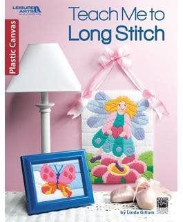 Leisure Arts Teach Me To Long Stitch Plastic Canvas Book