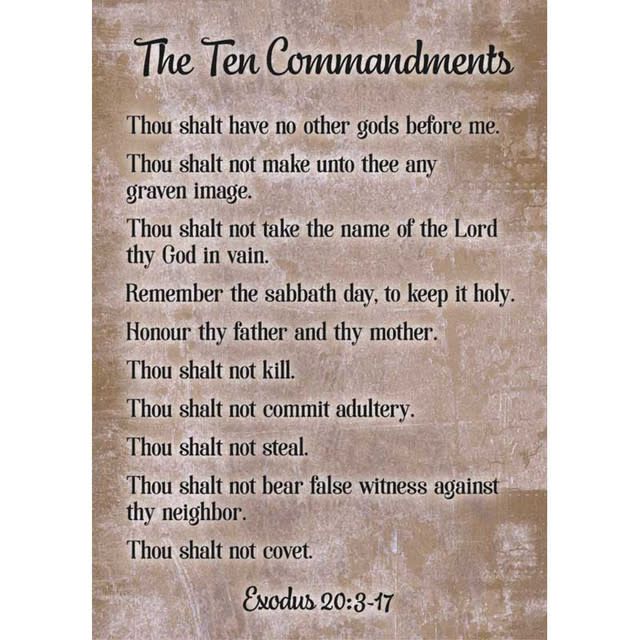 Ten Commandments Poster