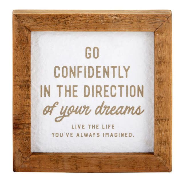Framed Tabletop - Go Confidently
