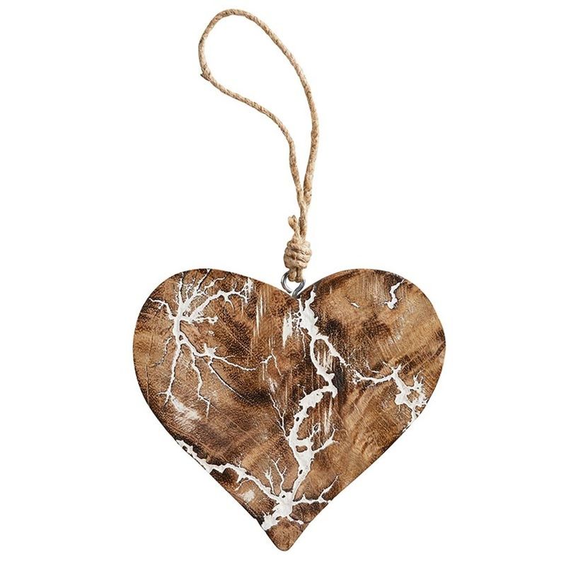 Wood Décor - Crackle Heart