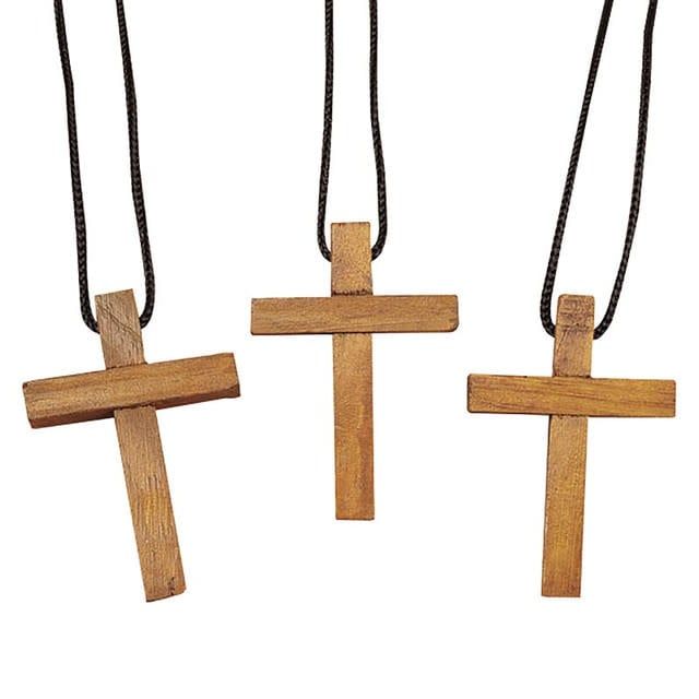 Wood Cross Pendant