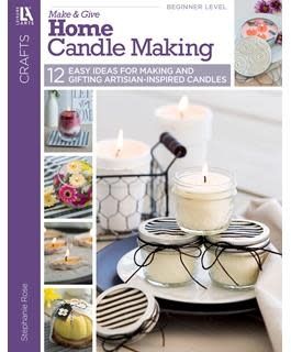 Leisure Arts Make &amp; Give Home Candle Making Book