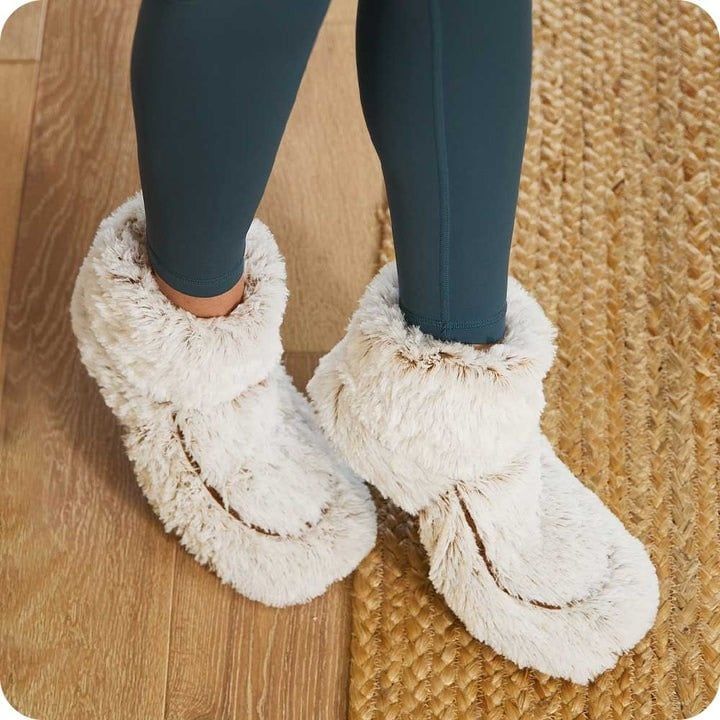Marshmallow Brown Warmies Boot