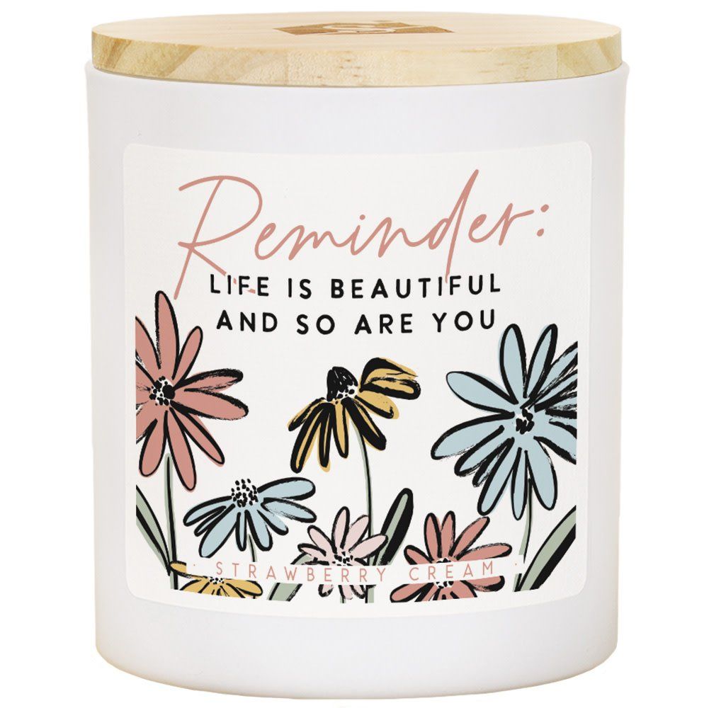 Reminder Life Beautiful Candle