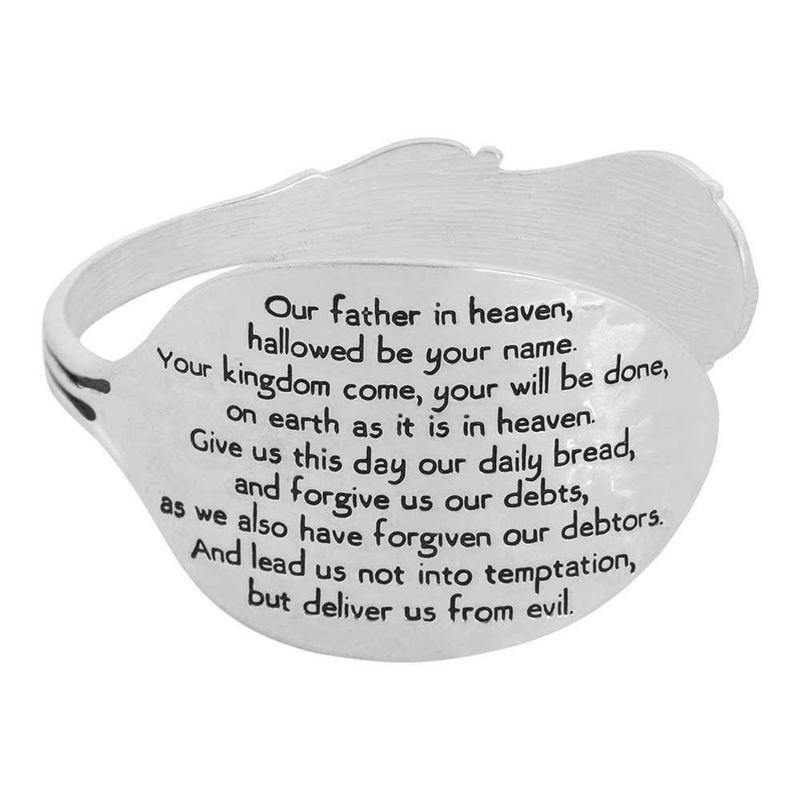 Lord&#39;s Prayer Spoon Cuff Bracelet