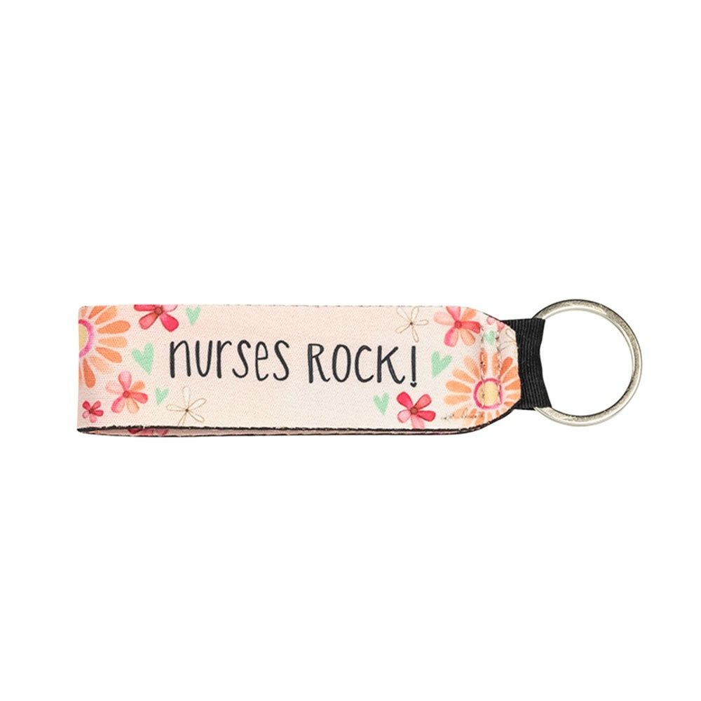 NURSES ROCK WRISTLET KEYCHAIN