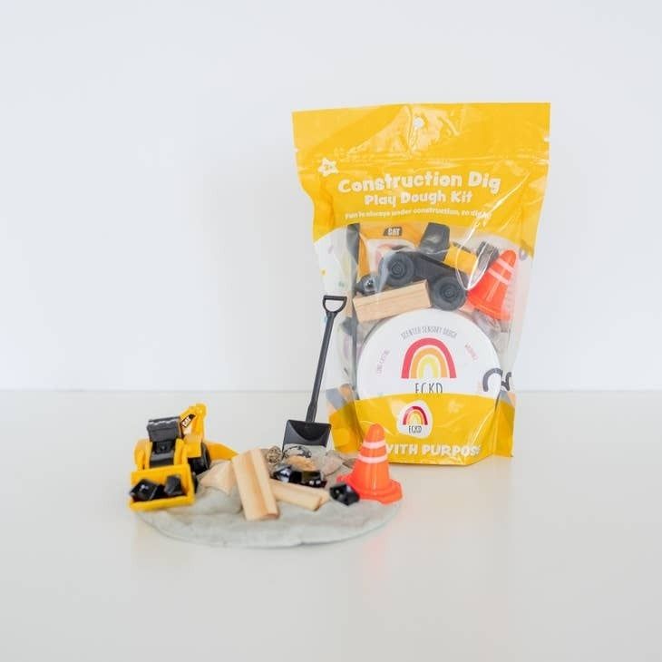 Construction (Cookies &#39;n Cream) Sensory Play Dough Kit