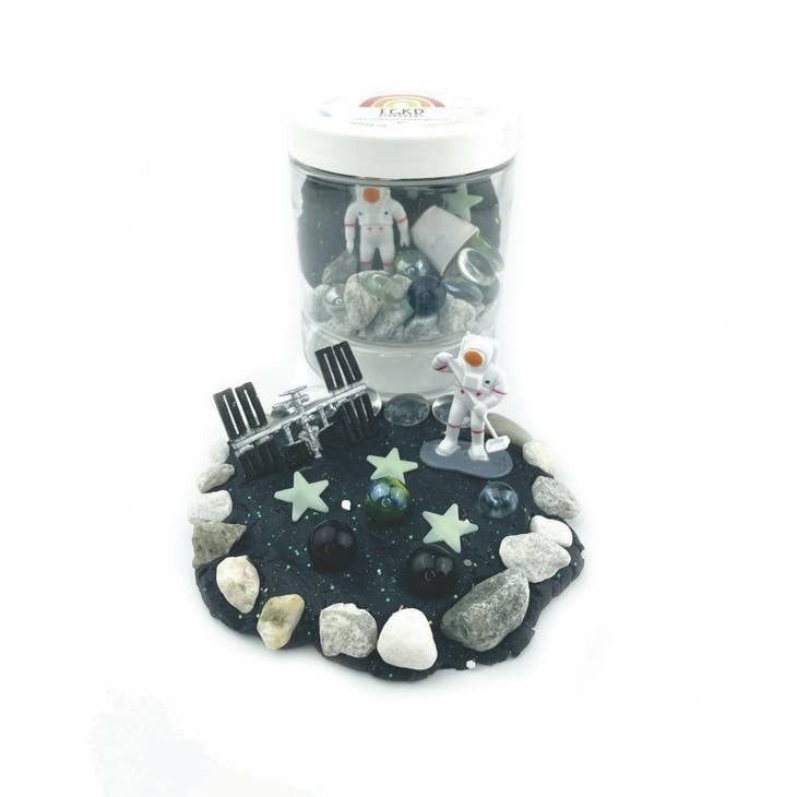 Space (Rocky Road) Play Dough-To-Go Kit