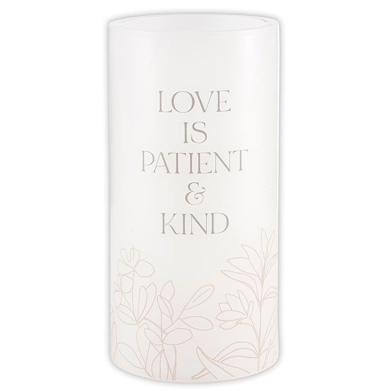 Love is Patient Medium LED Candle