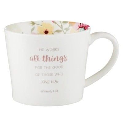 He Works All Things For the Good of Those Who Love Him Mug