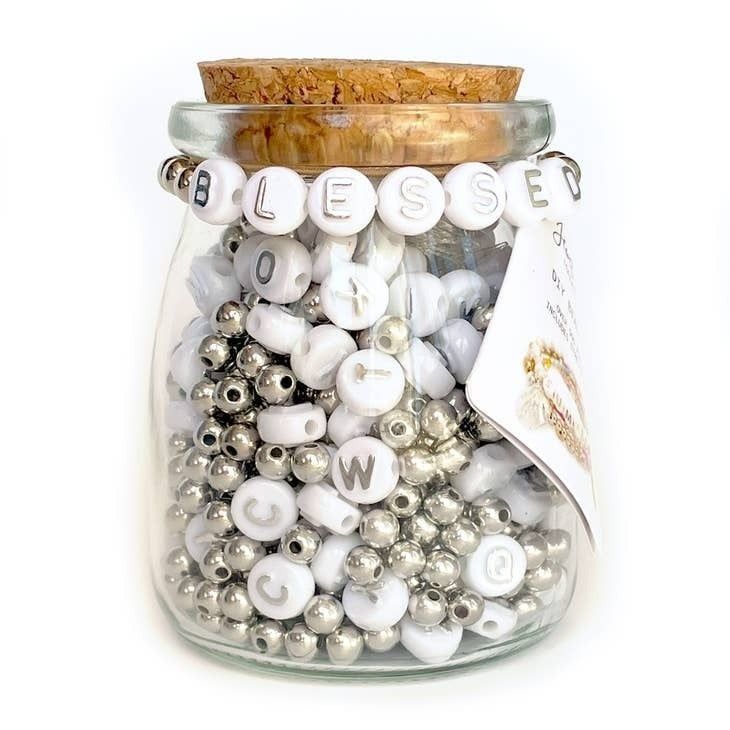 Blessed Metallic Jar DIY Bead Kit