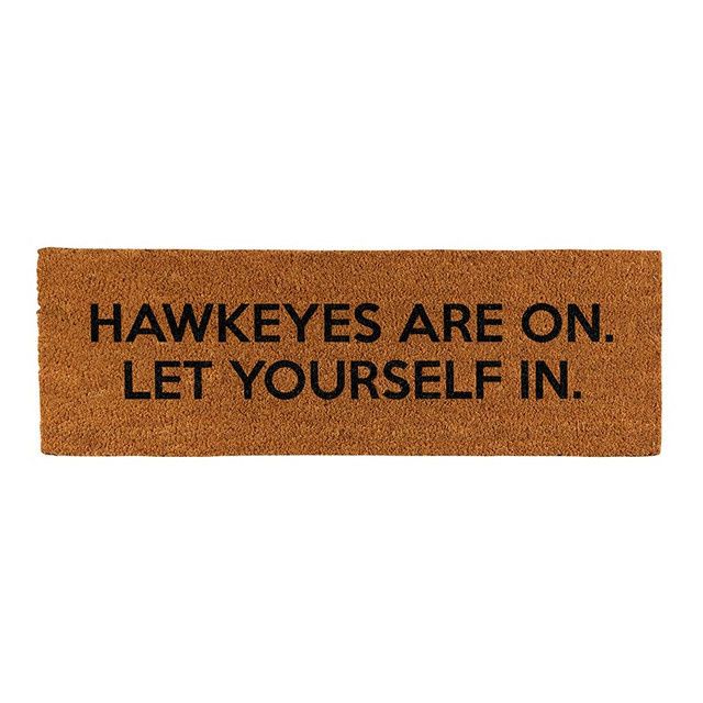 Door Mat - Hawkeyes Are On