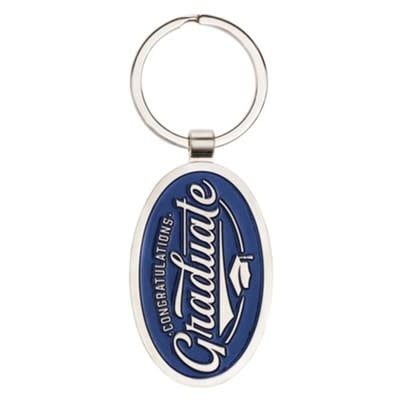 Navy Graduation Keyring with Tin