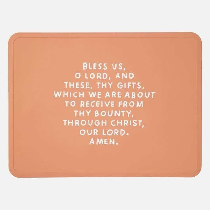 Meal Blessing Silicone Placemat - Pink