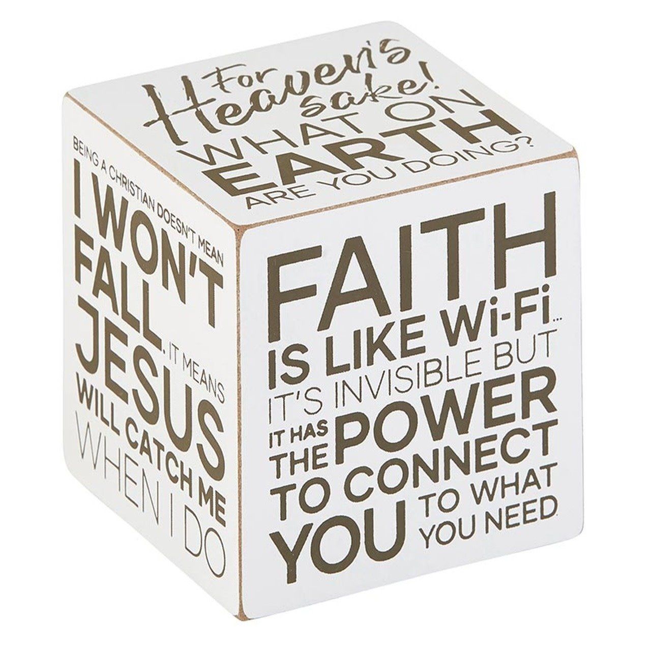 Heavens Sake Quote Cube