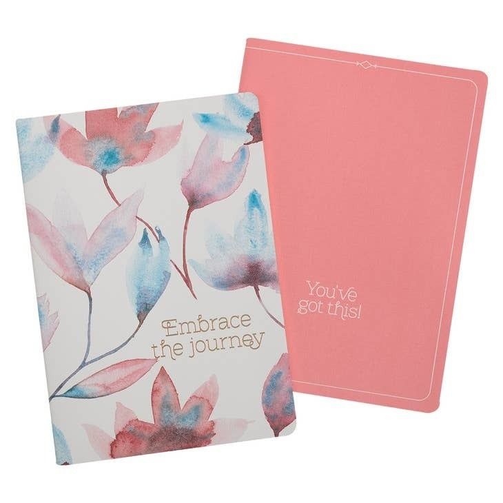 Embrace the Journey Pink Petals Notebook Set