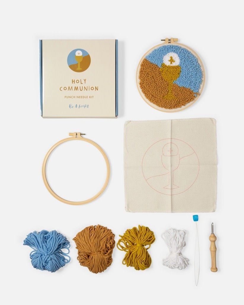 First Communion Punch Needle Kit