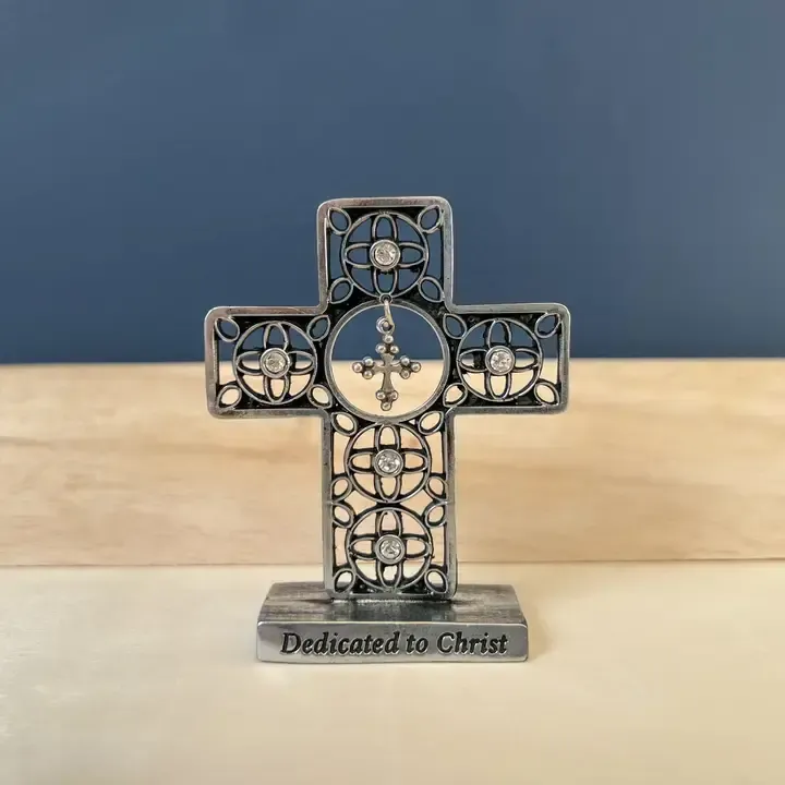 Antique Finish Standing Mini Cross