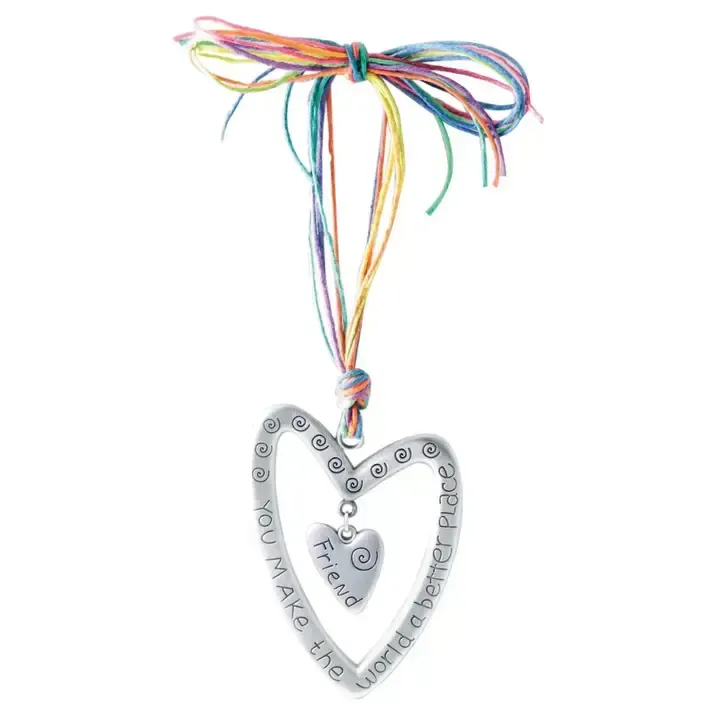 Make the World A Better Place Ornaments - Colorful Strings Friend