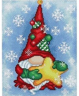 Diamond Art Kit &quot;x 16&quot; Intermediate Red Gnome