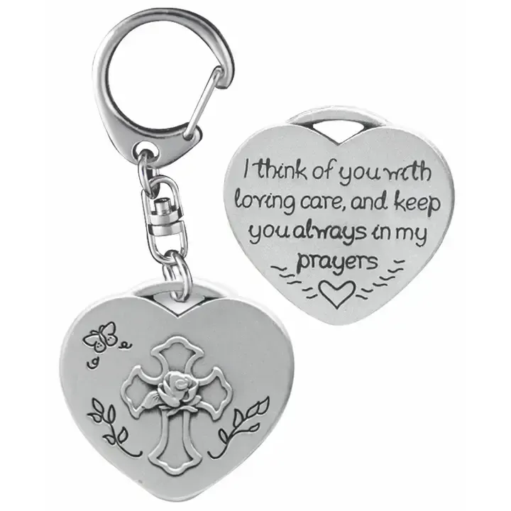 Friends Heart Shaped Angel Key Ring