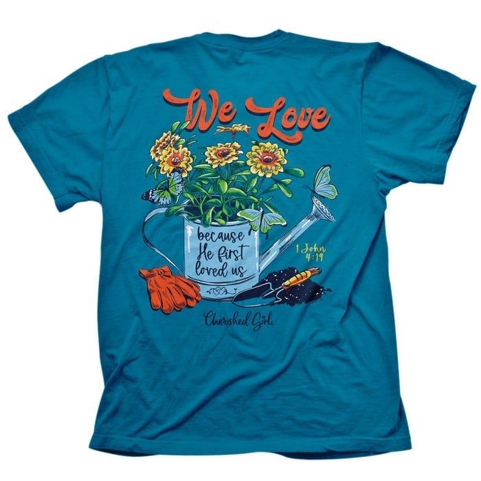 Cherished Girl Womens T-Shirt Gardening Lg