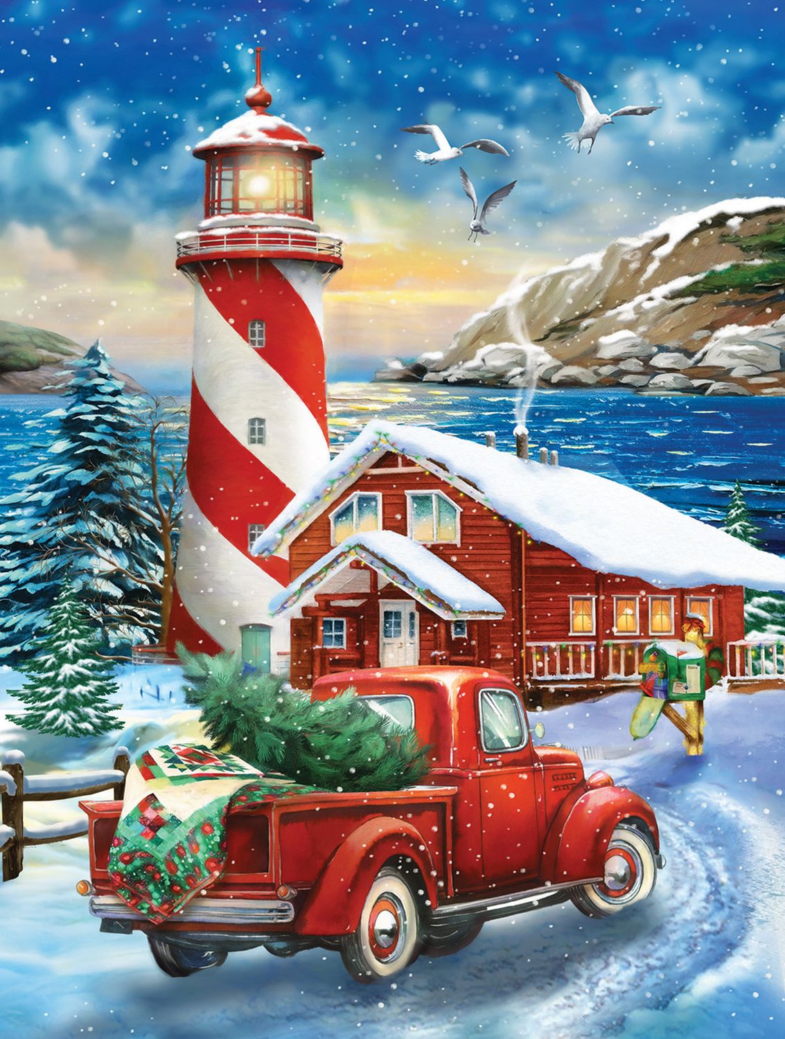 A Winter Lighthouse 500
