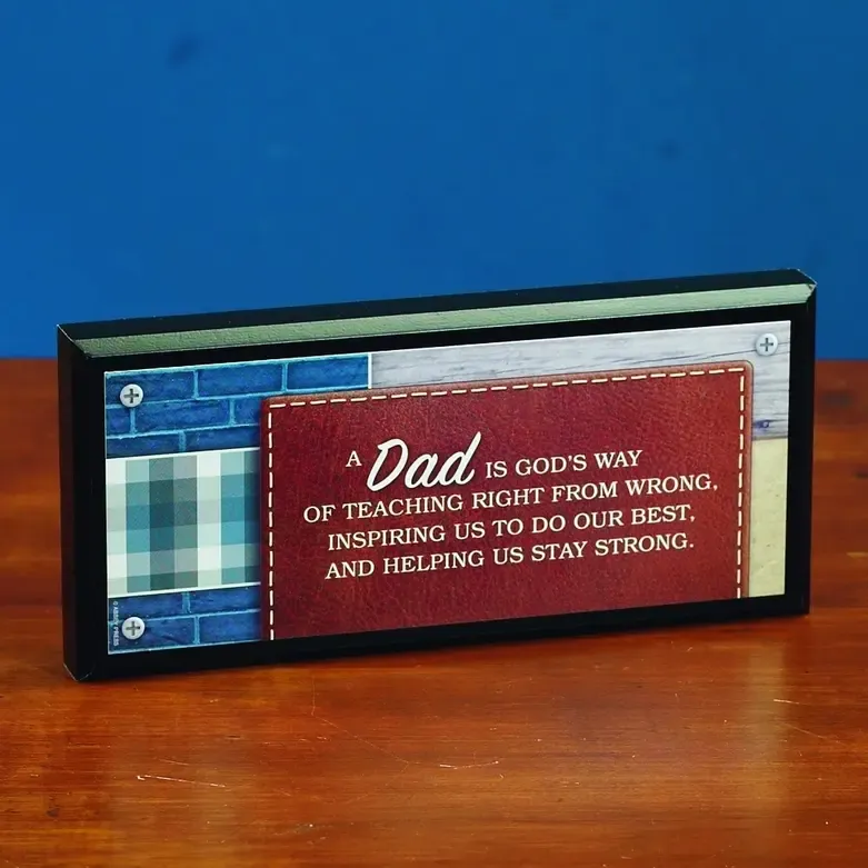 God’S Way Mini Plaque Dad