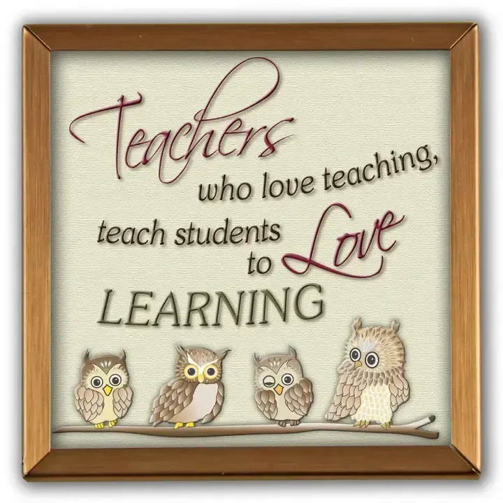 Teachers Who Love Teaching Mini Plaque