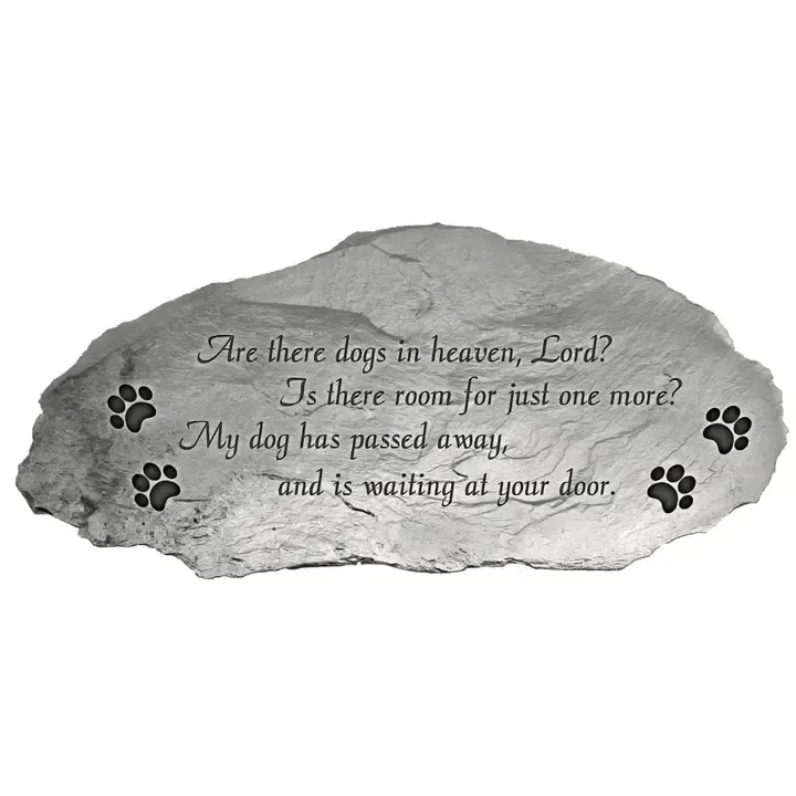Dogs in Heaven Pet Memorial Garden Stone