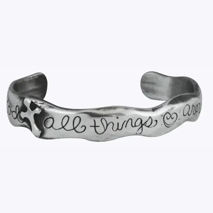 With God All Things Cuff Bracelet