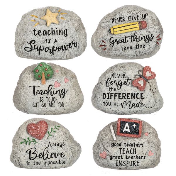 Pebble Teacher Paperweight Rocks