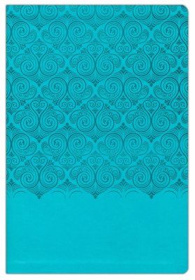 NIV Super Giant-Print Reference Bible---soft leather-look, teal