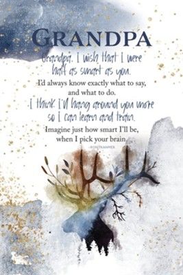 Grandpa I Wish Plaque