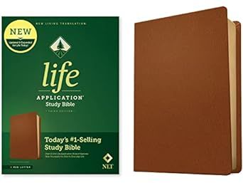NLT Life Application Study Bible (Third Edition) (RL)-Brown Genuine Leather