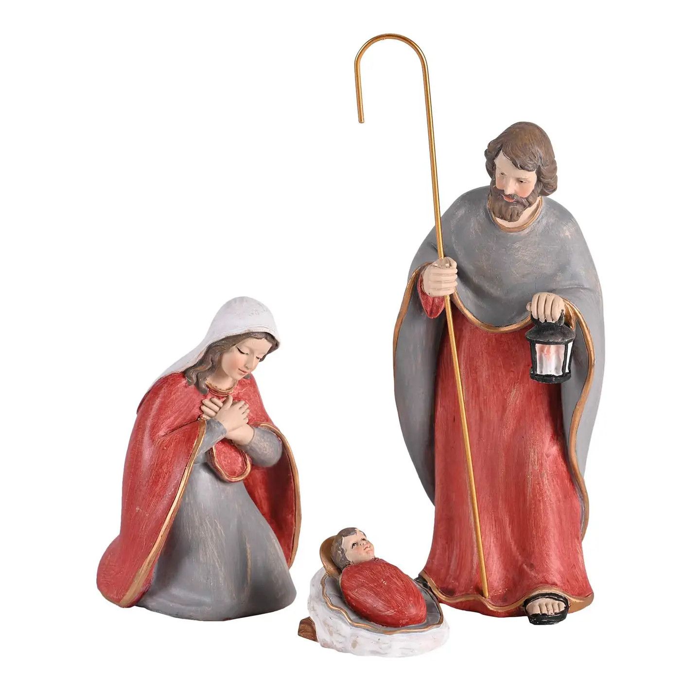 Nativity Holy Family Lantern Staff 7H