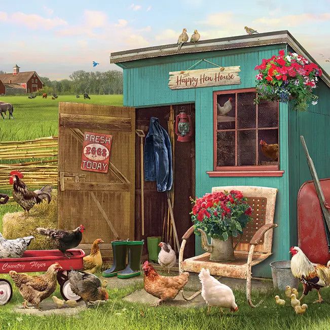 Happy Hens (Tray) Puzzle