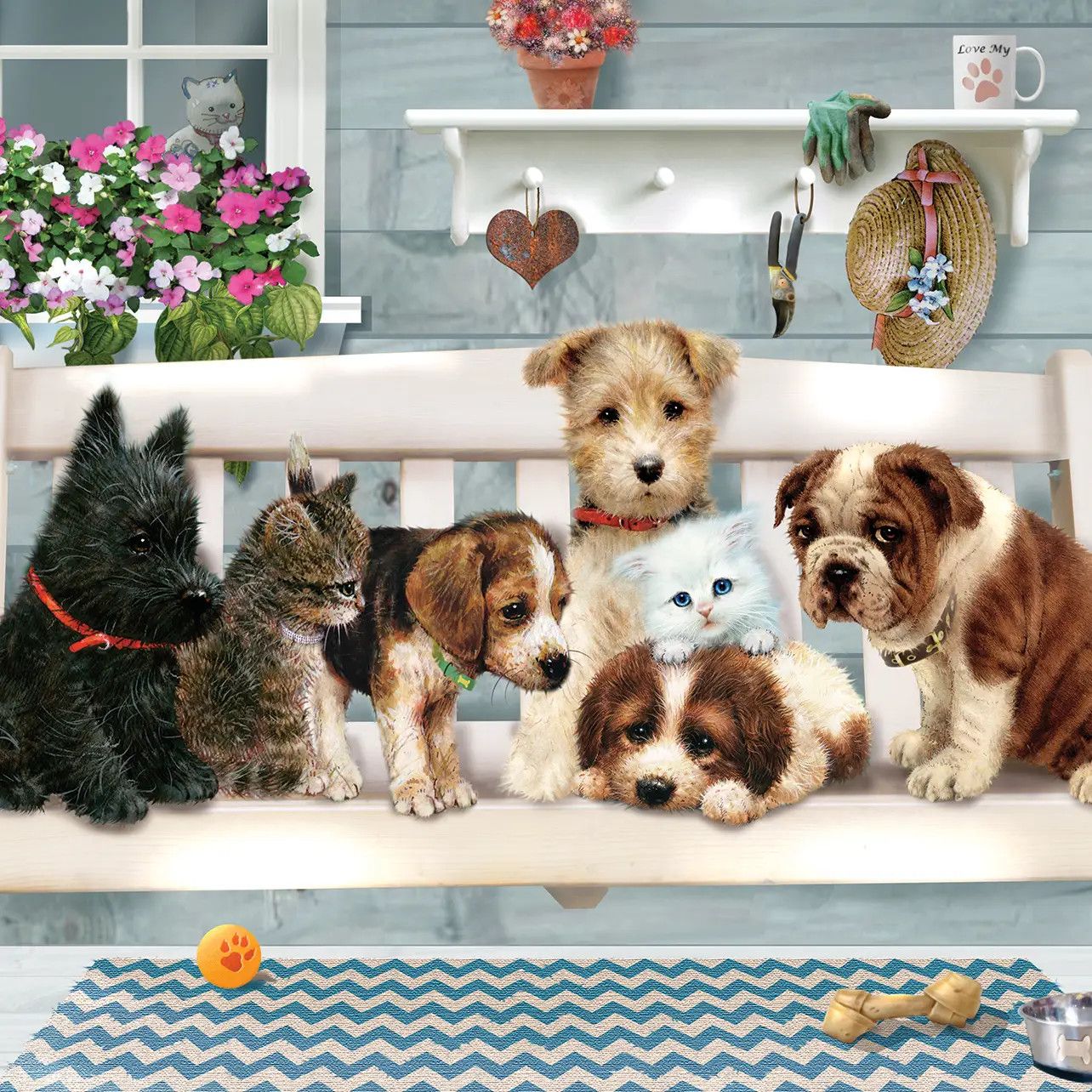 Porch Swing Buddies (Tray) 35pc Puzzle
