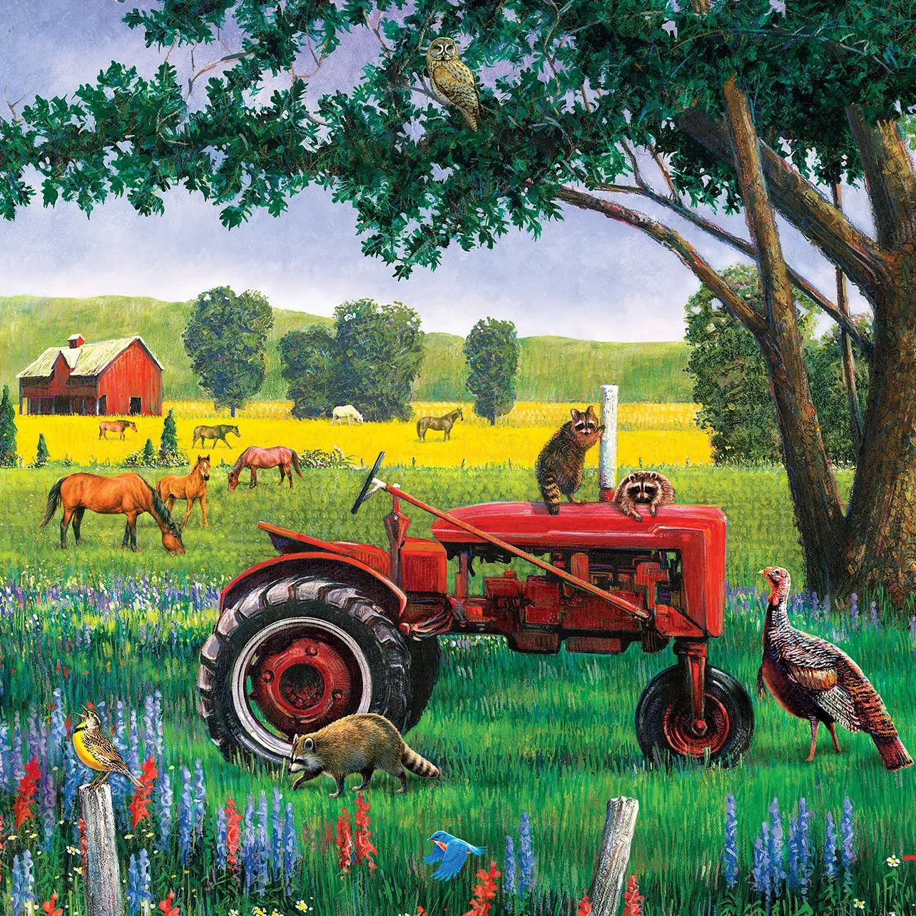 Red Tractor (Tray) 35pc Puzzle