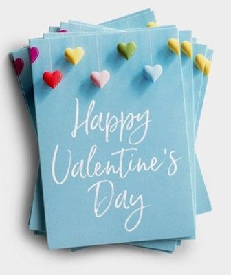 Happy Valentines Day, 10 Cards With Envelopes