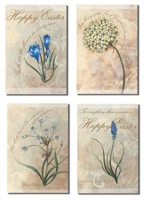Early Blossoms Easter Cards, Box of 12