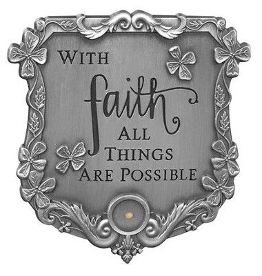 With Faith All Things are Possible Visor Clip