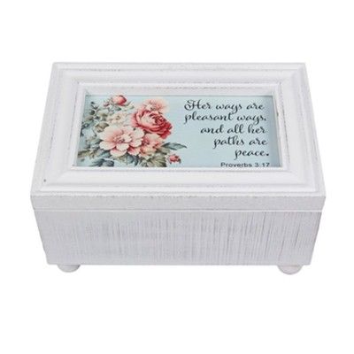 Proverbs 3:17, Heritage Blooms Jewelry Box