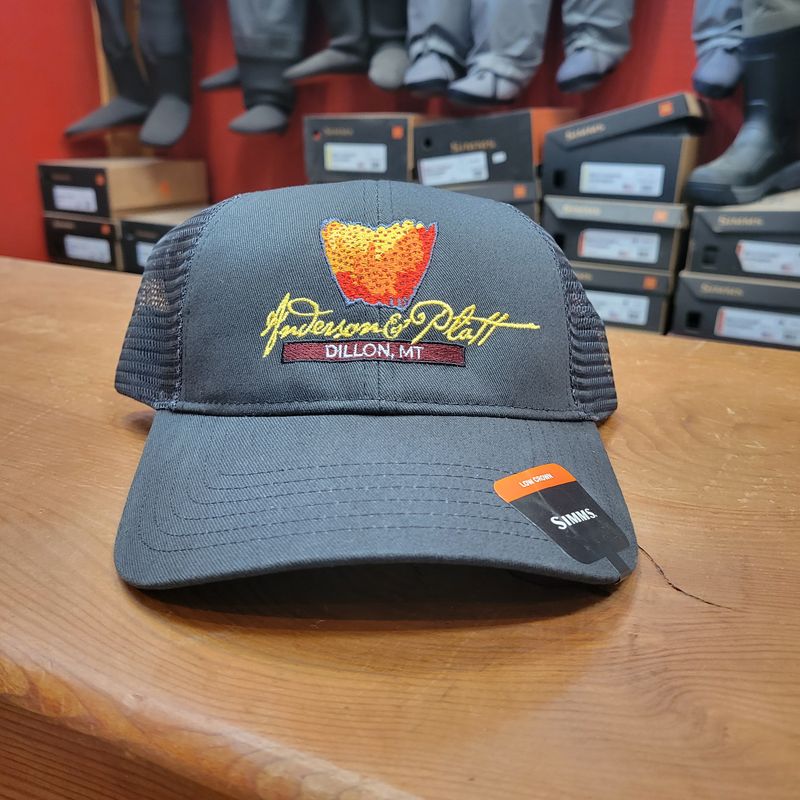 Simms Blank Trucker Carbon Black