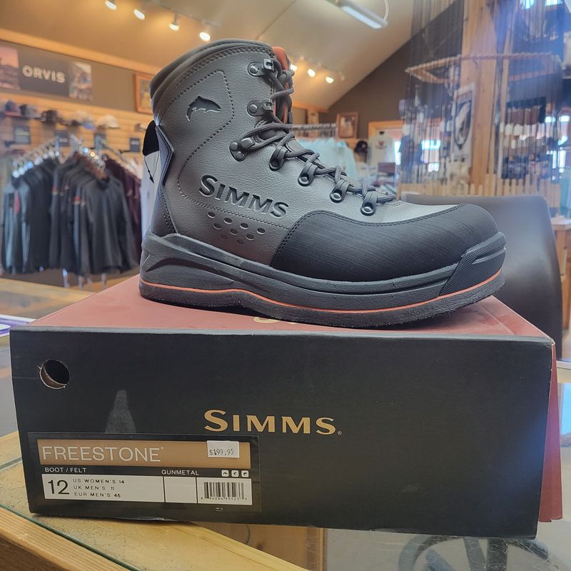 Simms M&#39;s Freestone Boot Felt Sz 12
