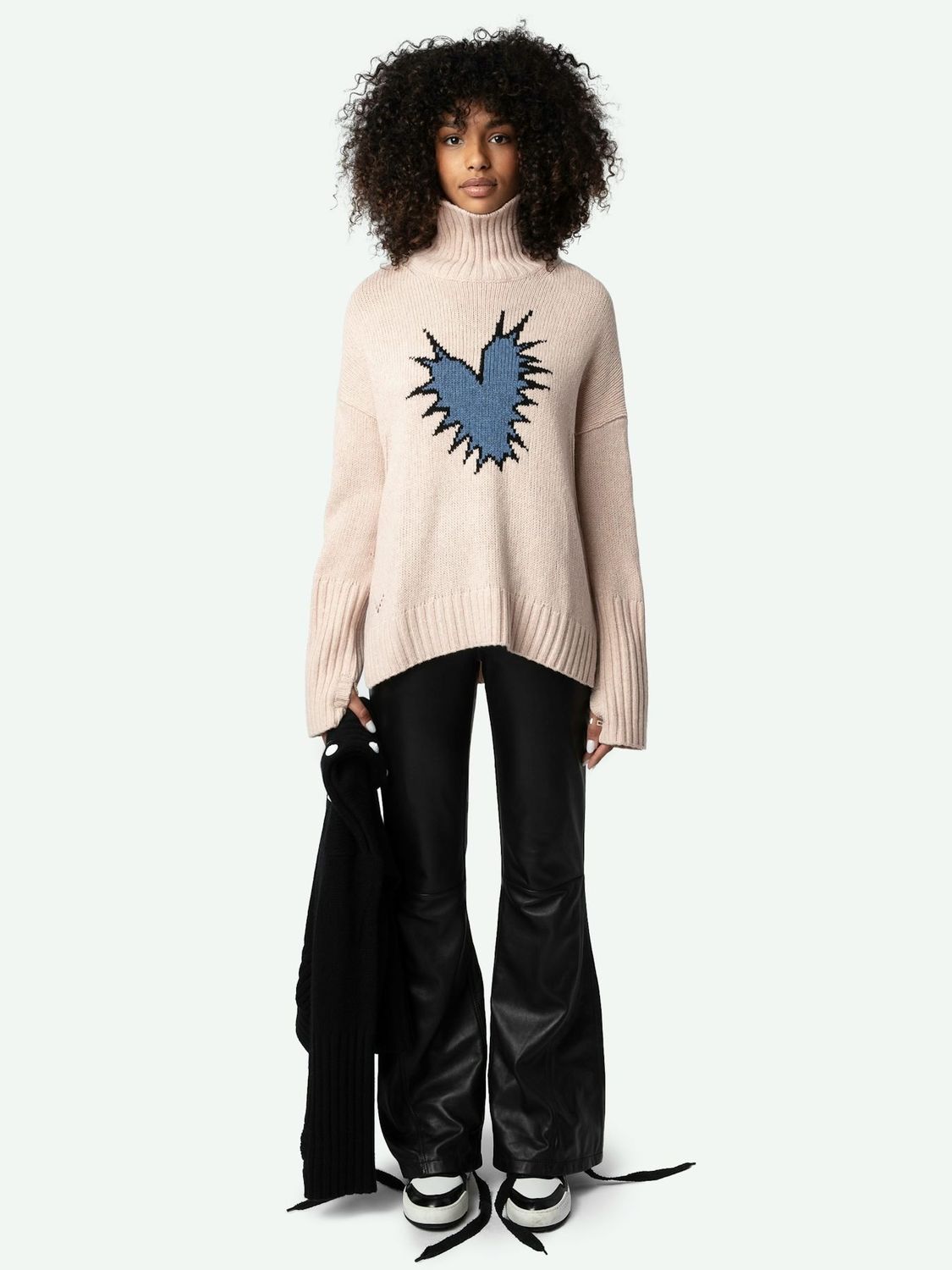 Zadig Voltaire Alma Spike Heart Sweater KWSW1648 