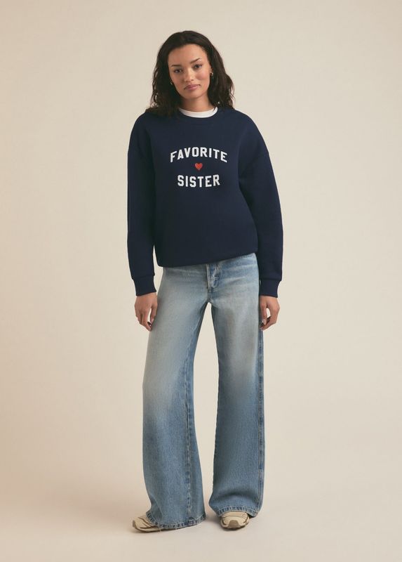 Favorite Daughter SISTER Heart Sweatshirt